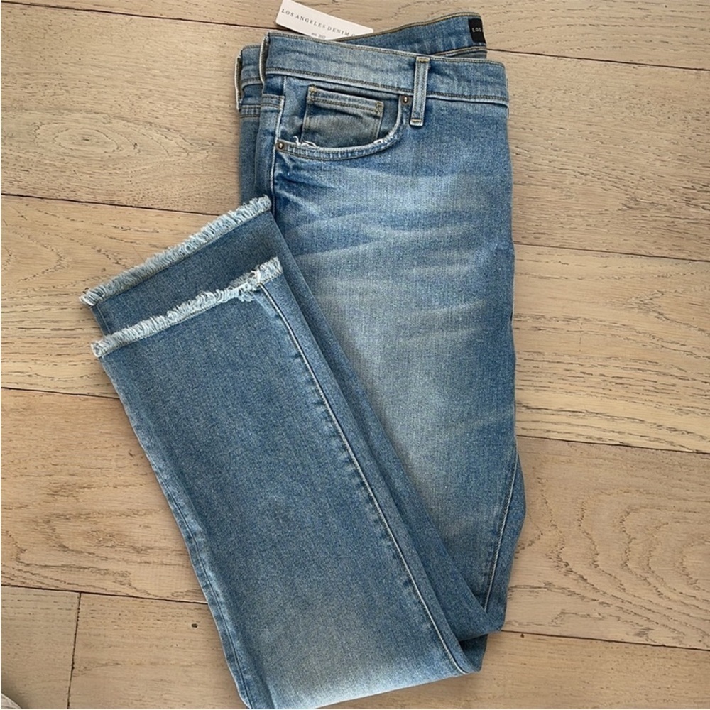 Sundance Los Angeles Denim Light Blue Straight Leg Jeans, NWT, 32 - Picture 3 of 9